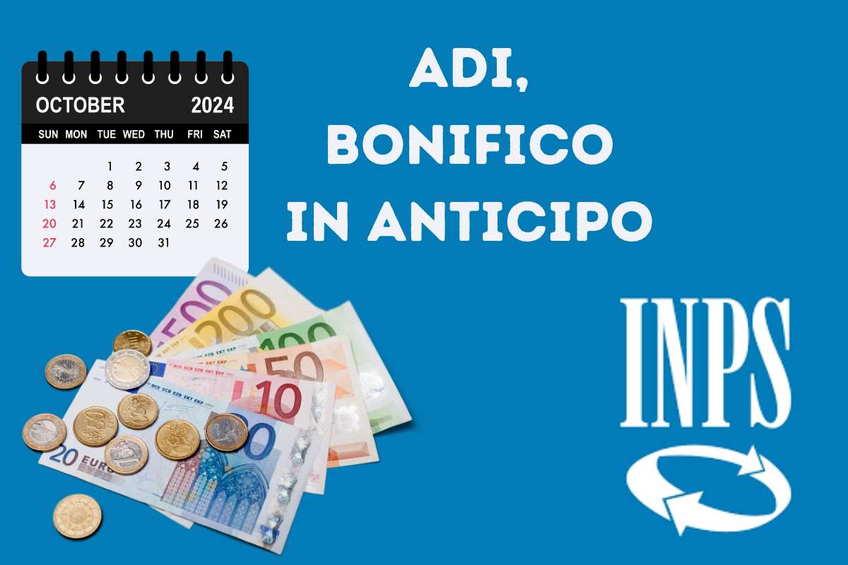 ADI, a ottobre bonifico in anticipo