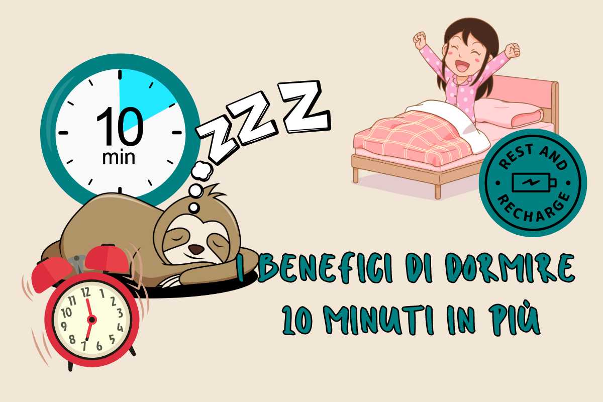 I benefici di dormire 10 minuti in più