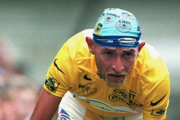 Marco Pantani durante una gara