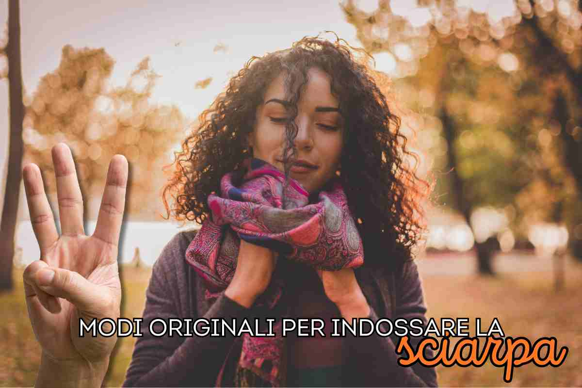 tre modi per indossare la sciarpa