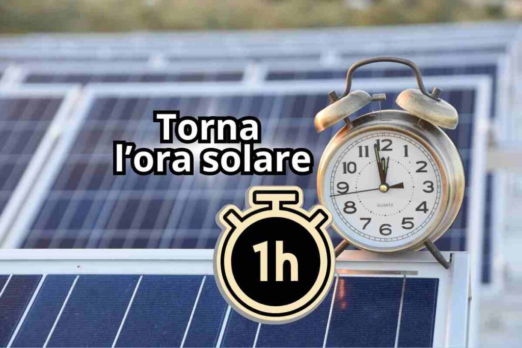 ora solare date autunno 2024